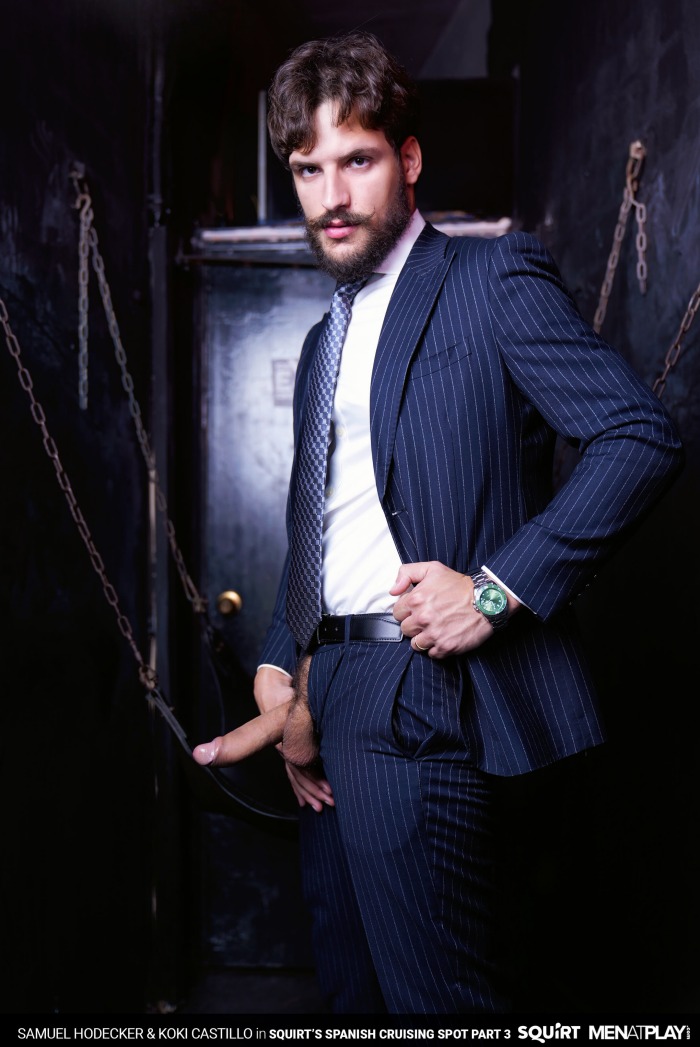Samuel Hodecker Gay Porn Star Suit Big Dick MenAtPlay 