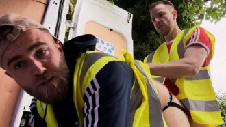 Gay Porn Trade Road Worker Fucks Duke London RawRoadNation