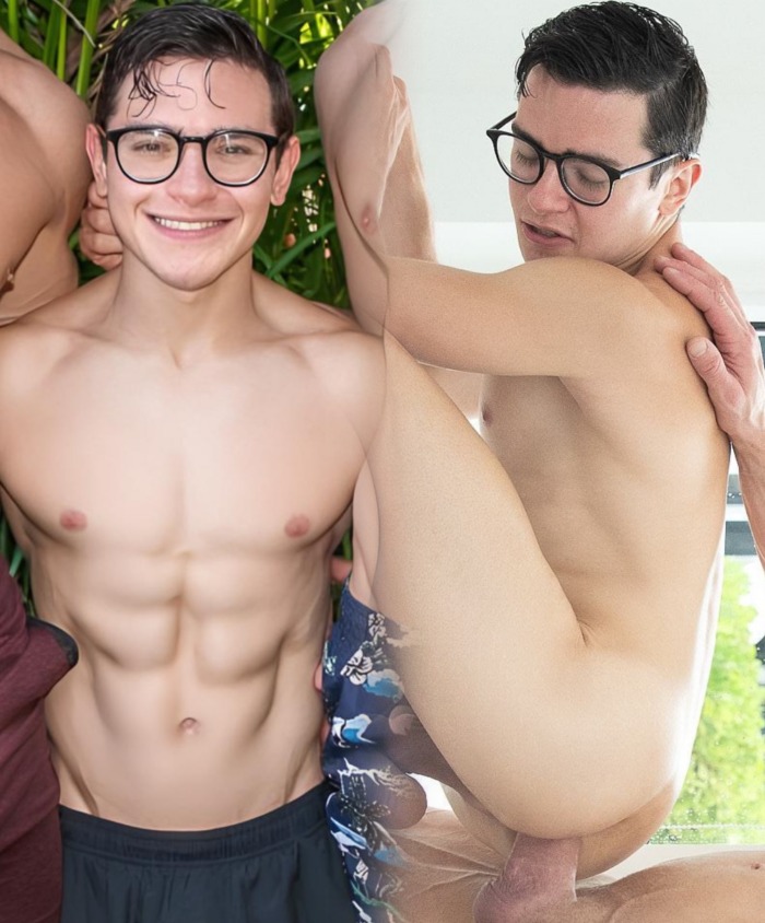 Alex Gonz Gay Porn Star Bespectacled Twunk Bottom FunSizeBoys