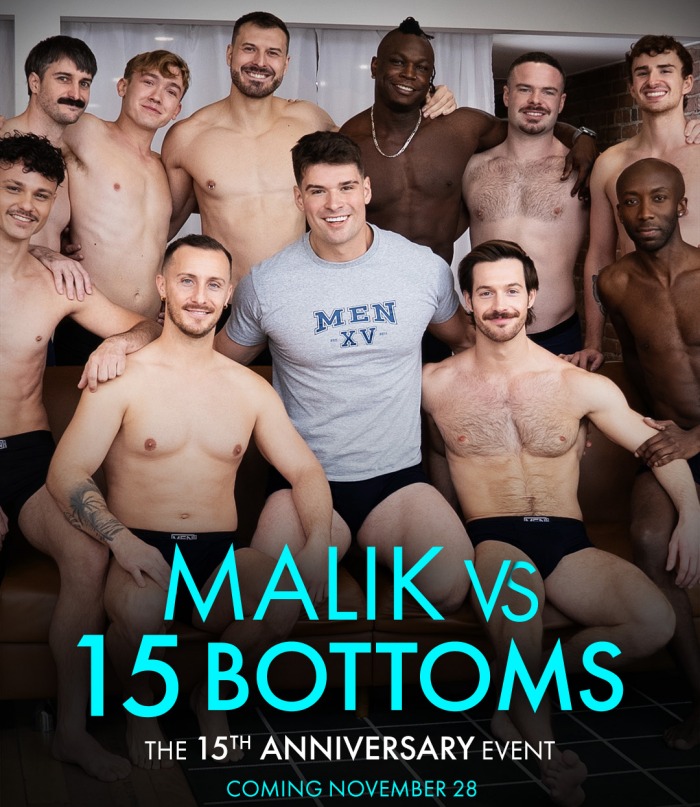 Malik Delgaty VS 15 Bottoms Gay Porn MEN