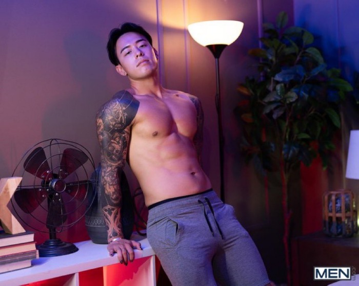 Titus Low Gay Porn Star Asian Stud Shirtless