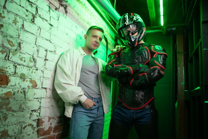 Gay Porn Motorcycle Gear Sex Serg Shepard Cole Black 