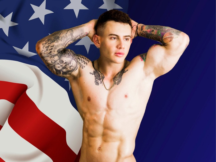 Paul Thompson Flirt4Free Male Model Tattooed Stud