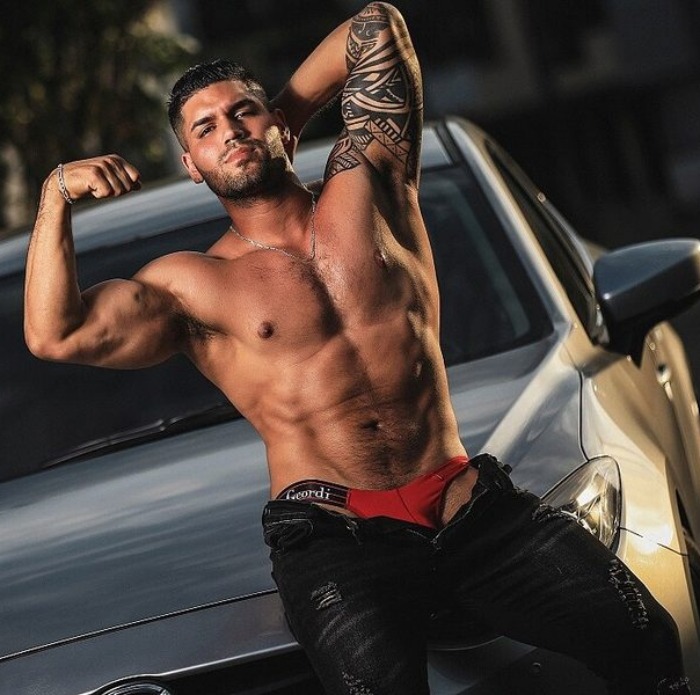 Samir Hazard Flirt4Free Male Model Shirtless Muscle Hunk