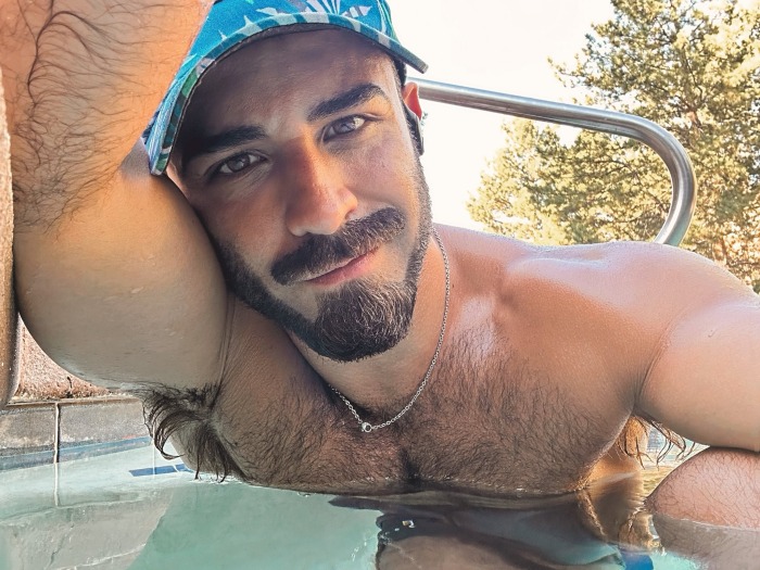 Diego Vox Gay Porn Star Naked Stud Mustache Handsome