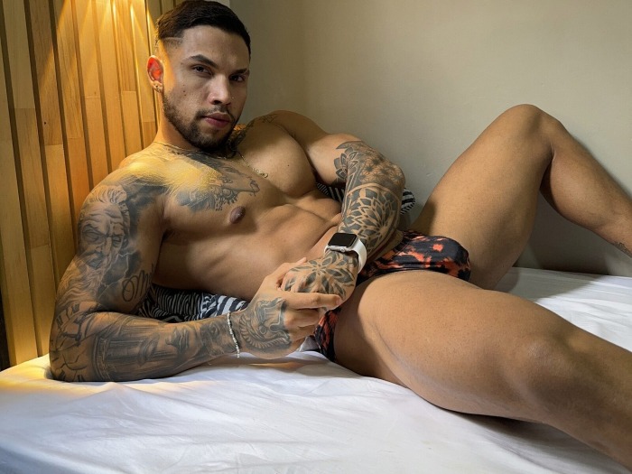 Sebastian Gaizor Flirt4Free Male Model Webcam Hunk Tattooed Stud